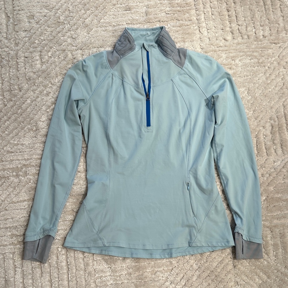 Lululemon Light Blue Quarter-Zip Pullover